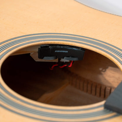 Gold Tone - The Dread: Acoustic-Electric All Solid Wood Guitar with Bag - Satin Natural