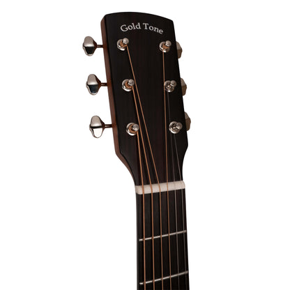 Gold Tone - The Dread: Acoustic-Electric All Solid Wood Guitar with Bag - Satin Natural