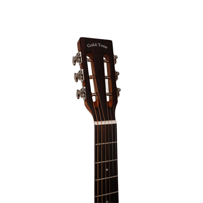 Gold Tone - The Parlor: Acoustic-Electric All Solid Wood Guitar with Bag - Satin Burst