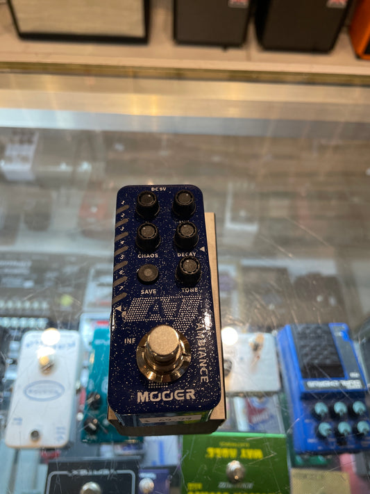 Mooer A7 Ambient Reverb New Micro Series Guitar Effects Pedal Blue (USED)