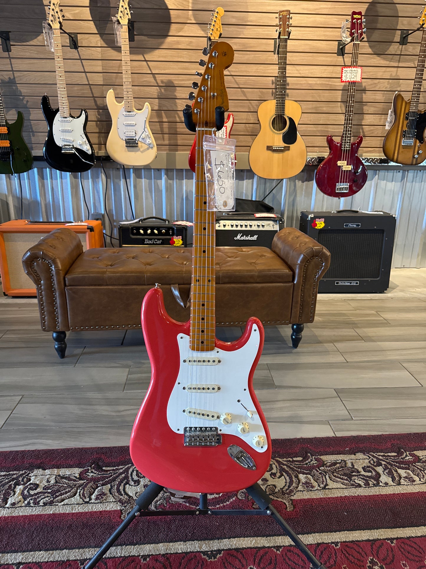 FENDER 1999 50'S CLASSIC SERIES STRATOCASTER CUSTOM FIESTA RED