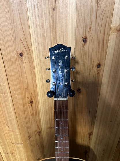 Godin 5th Avenue Kingpin P90 Black Custom w/OHSC (USED)