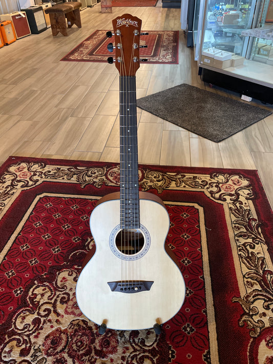 Washburn AGM5KA Apprentice Series G-Mini Acoustic Guitar - Natural