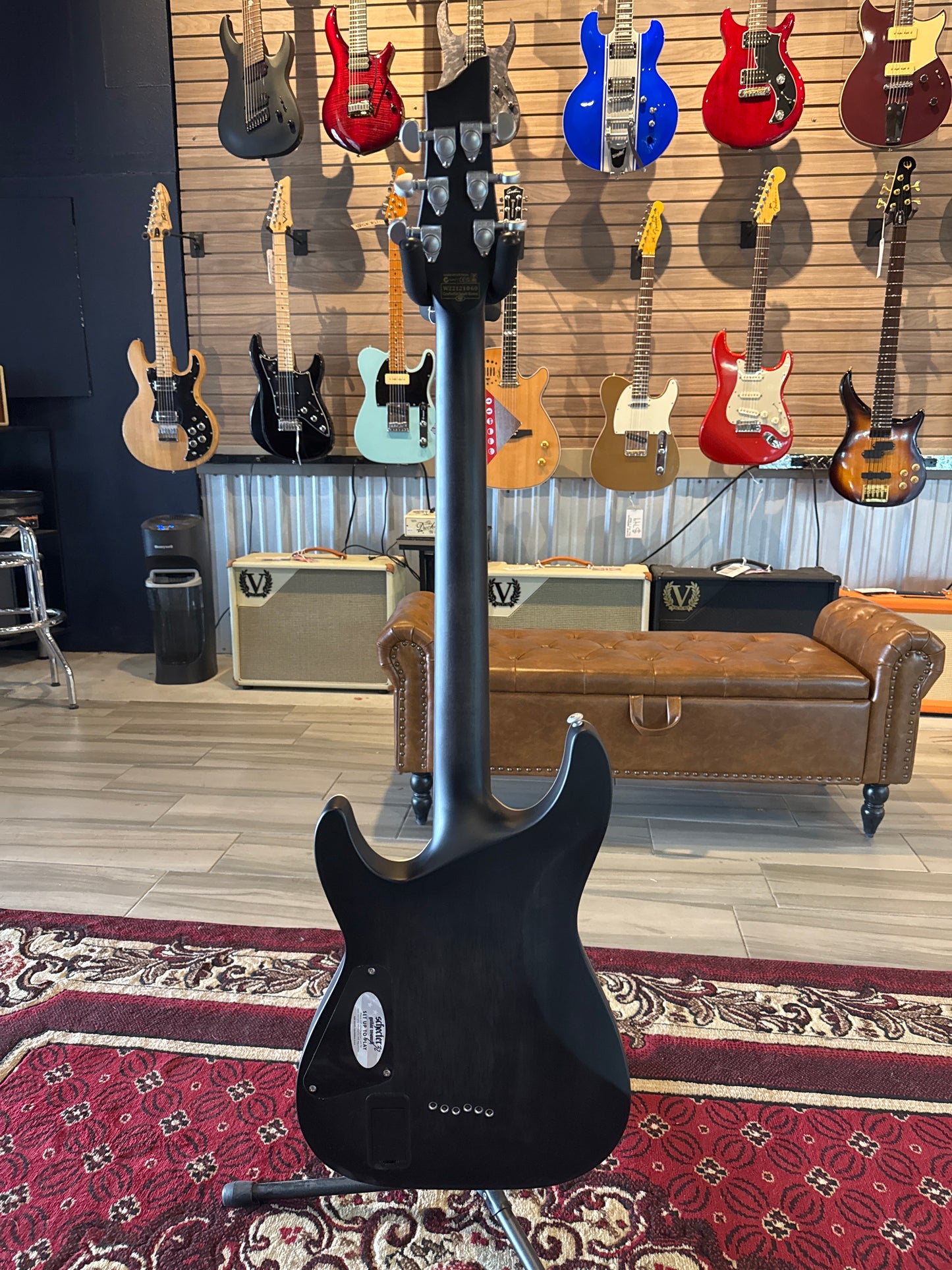 Schecter C-1 Platinum Satin Black w/EMG Active Pickups