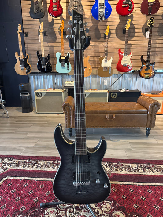 Schecter C-1 Platinum Satin Black w/EMG Active Pickups