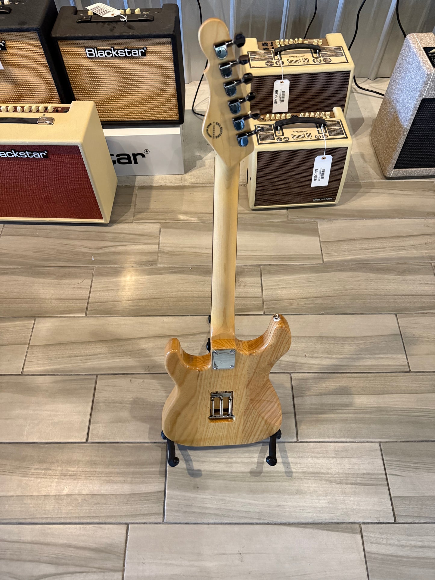 G&L Tribute Legacy Guitar, Rosewood Fretboard, SSS Pickups, Natural Ash w/HSC