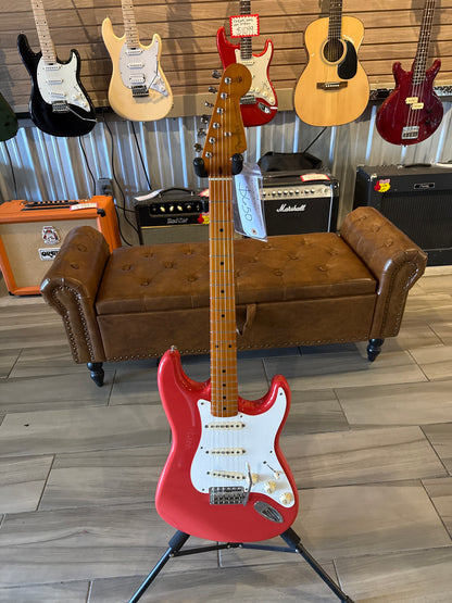 FENDER 1999 50'S CLASSIC SERIES STRATOCASTER CUSTOM FIESTA RED