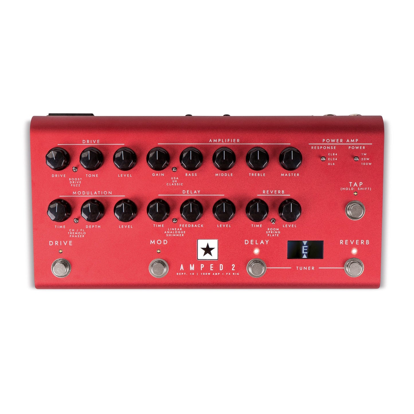 Blackstar Dept 10 AMPED2 AMPED 100W Pedal W/Effects