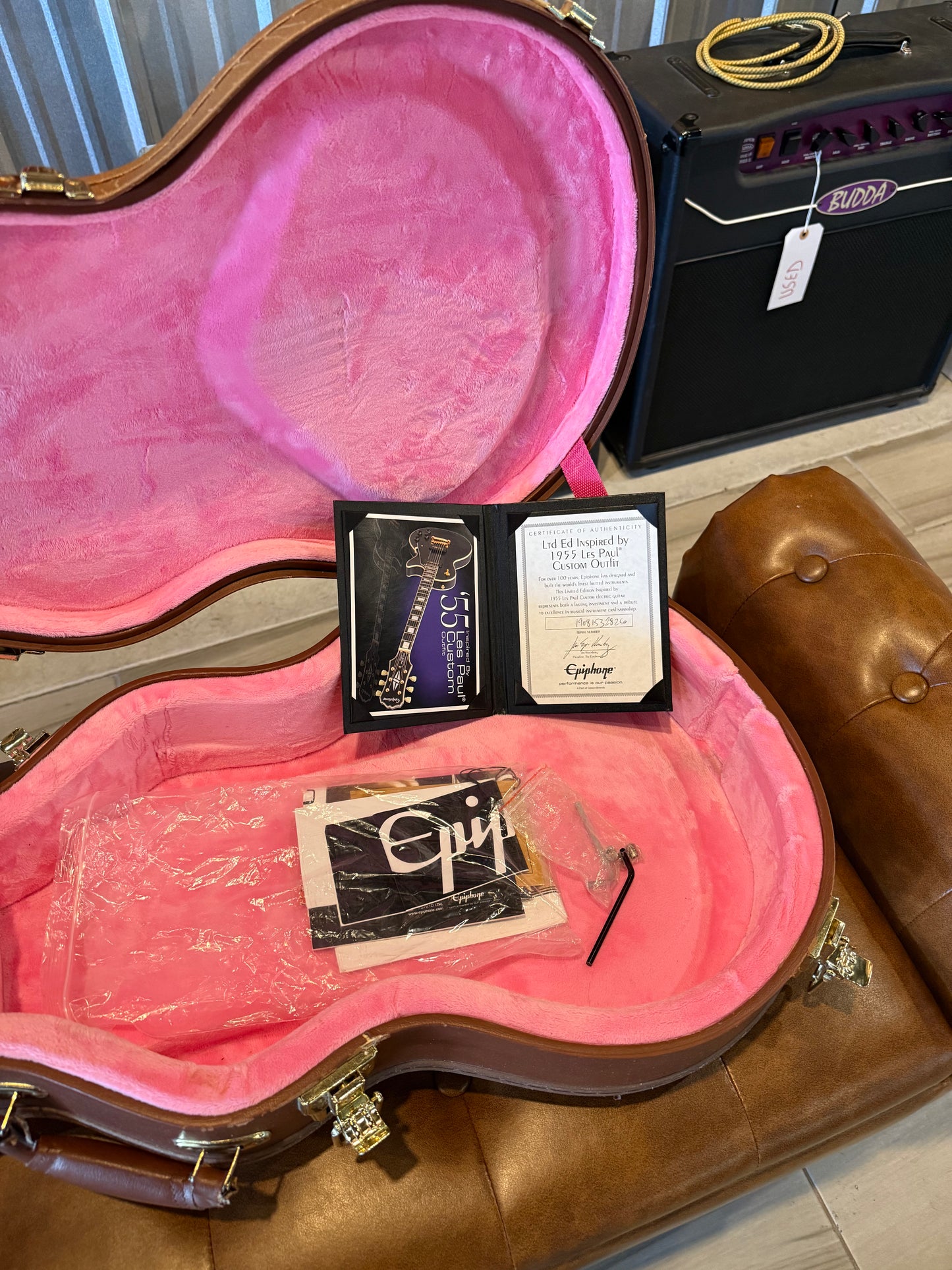 Epiphone 1955 Les Paul Custom P90s w|original paperwork and OHSC