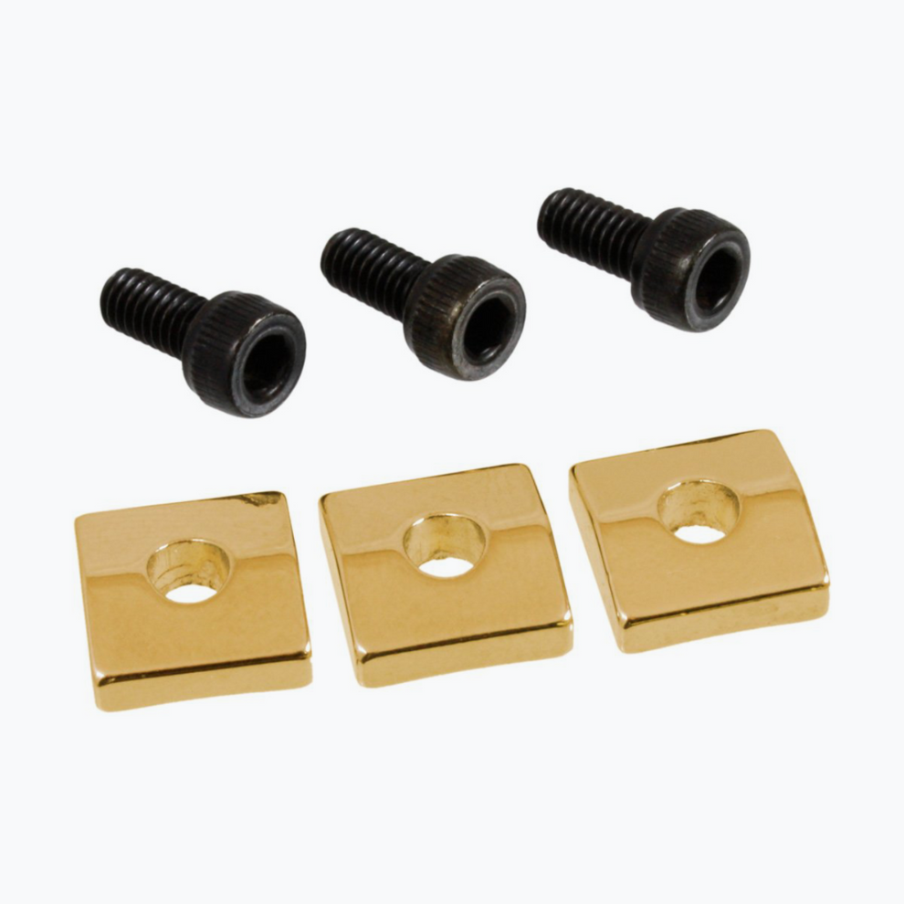 Allparts Nut Blocks for Floyd Rose® Locking Nuts Gold