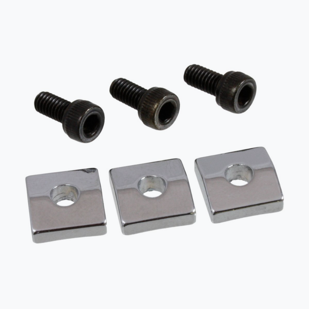 Allparts Nut Blocks for Floyd Rose® Locking Nuts Chrome