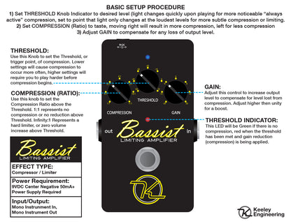 Keeley Bassist Limiting Amplifier