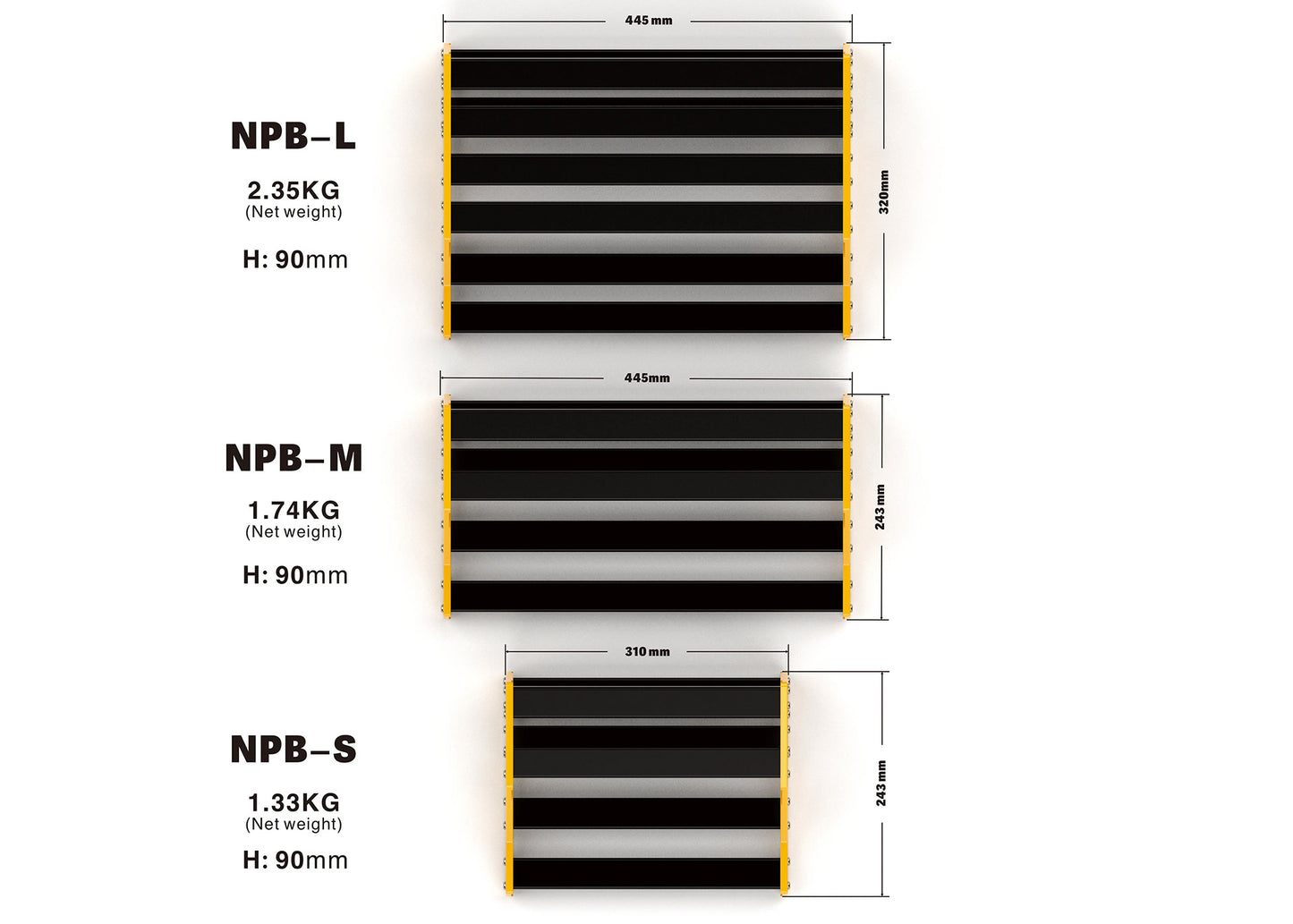 NUX Audio Bumblebee   (NPB-S) Small Manageable Pedalboard