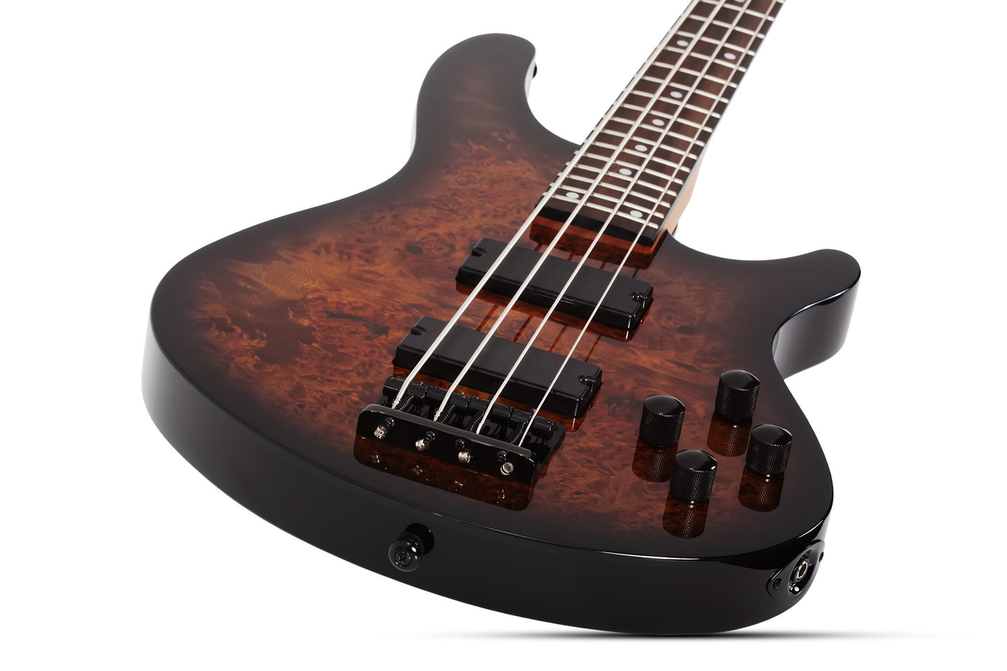 Schecter - C-4 Standard 4 String Bass Tobacco Burl