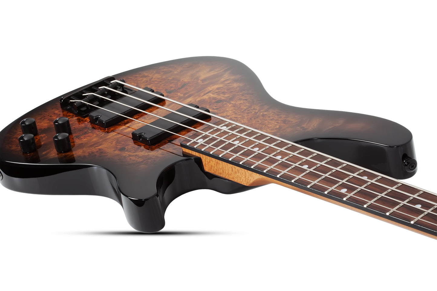 Schecter - C-4 Standard 4 String Bass Tobacco Burl