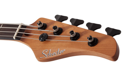 Schecter - C-4 Standard 4 String Bass Tobacco Burl