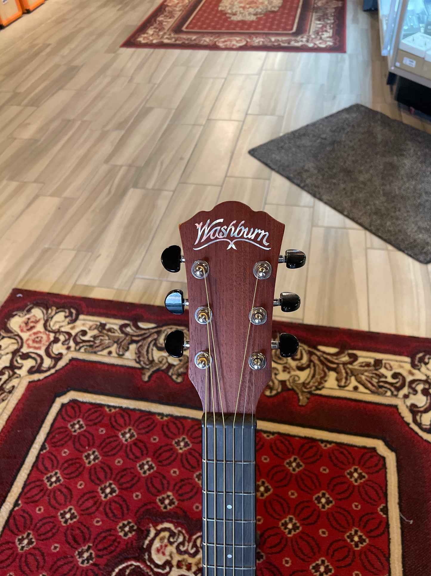 Washburn AGM5KA Apprentice Series G-Mini Acoustic Guitar - Natural