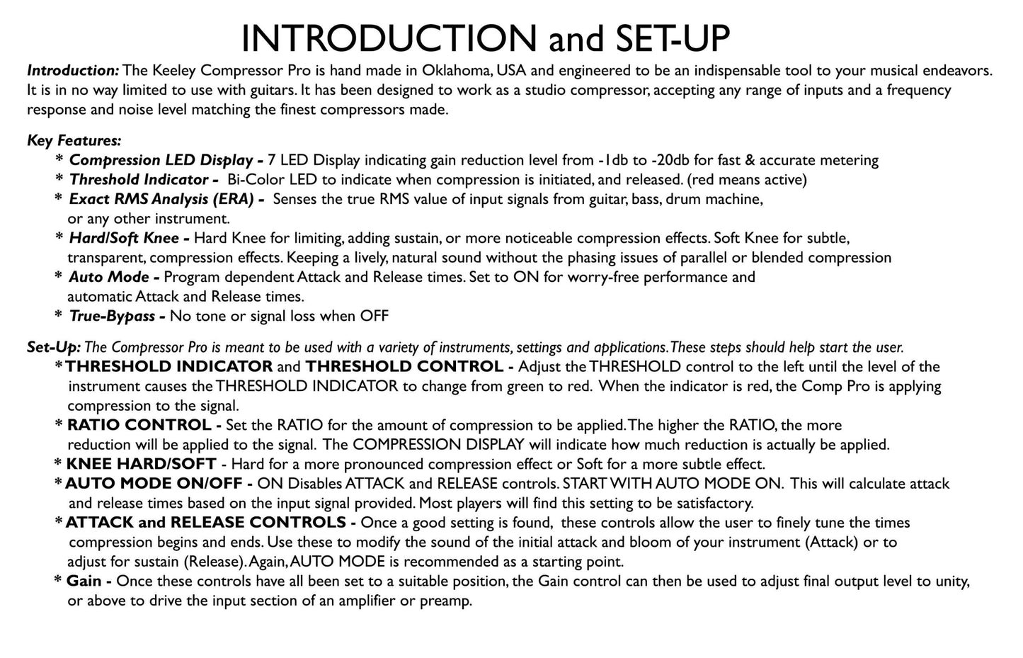Keeley - Compressor Pro