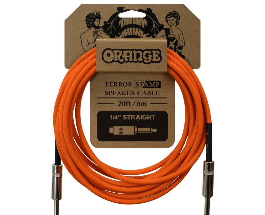 Orange Amps - Crush 20ft Instrument Cable Angled to Straight