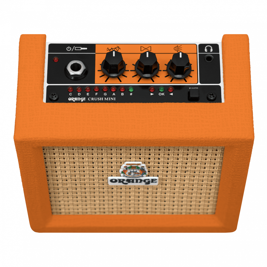 Orange Amps - Crush Mini:- 3 Watts solid state guitar combo speaker out and aux in