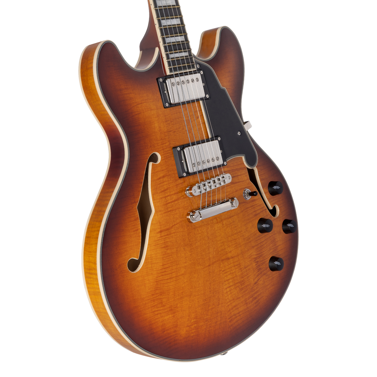 D'Angelico Premier DC - Dark Iced Tea Burst - Gig Bag