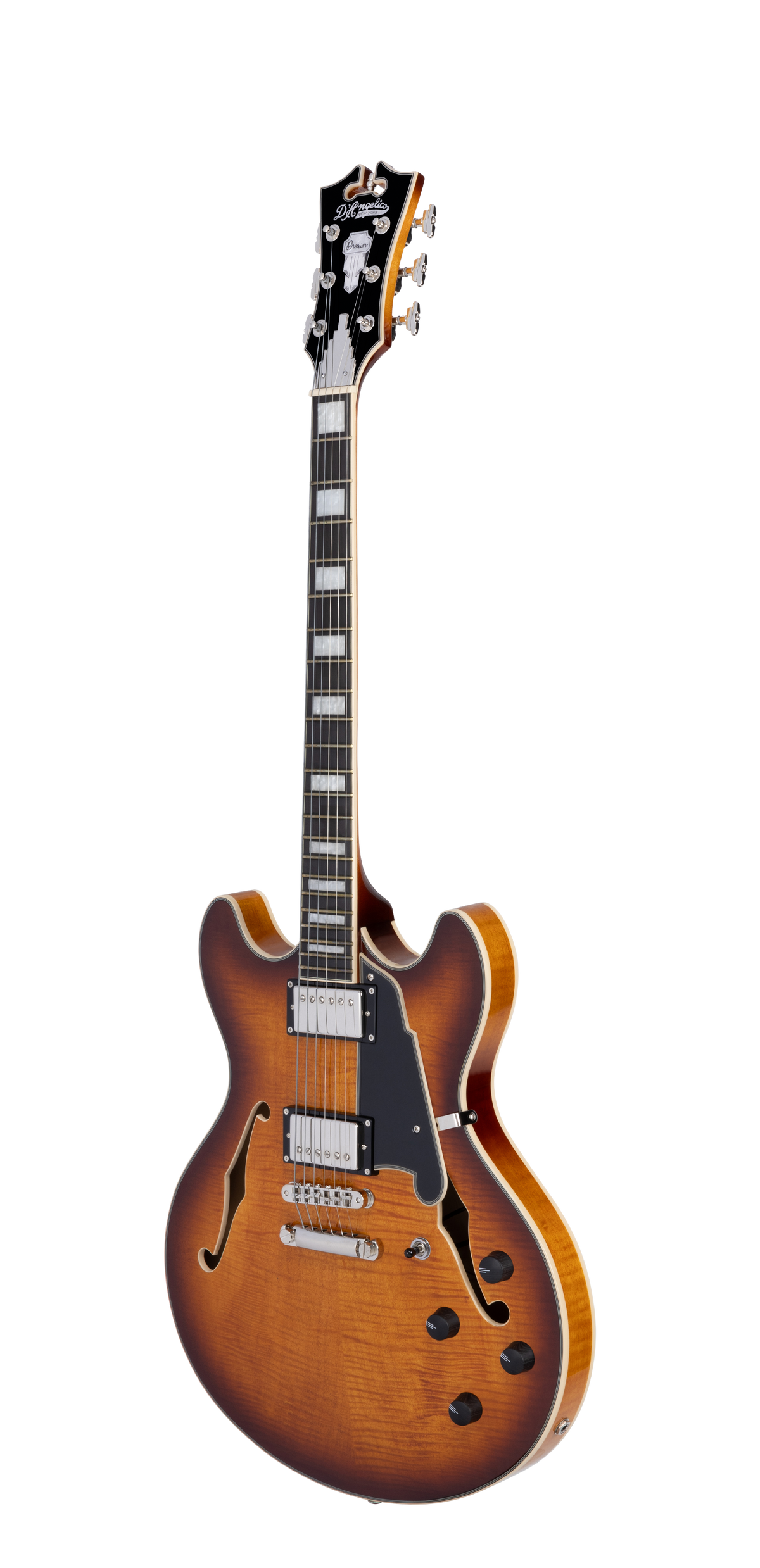 D'Angelico Premier DC - Dark Iced Tea Burst - Gig Bag