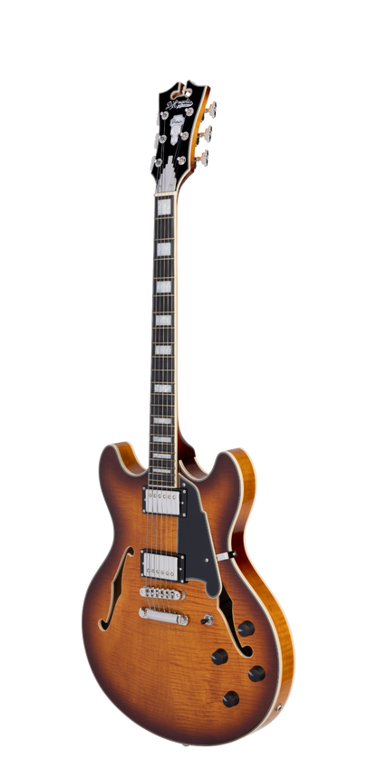 D'Angelico Premier DC - Dark Iced Tea Burst - Gig Bag