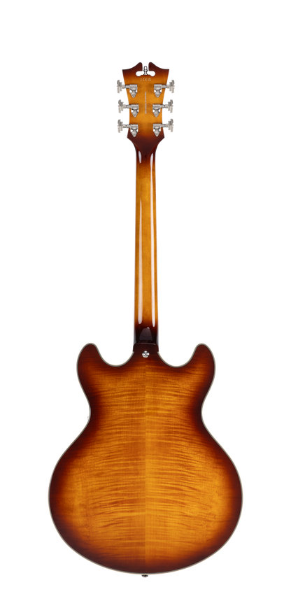 D'Angelico Premier DC - Dark Iced Tea Burst - Gig Bag