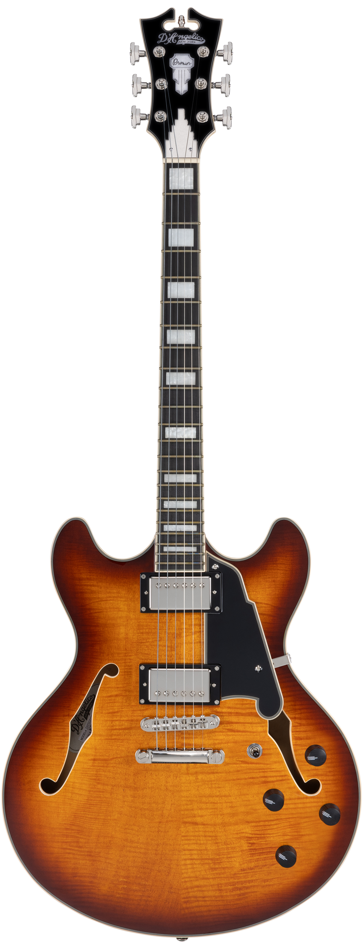 D'Angelico Premier DC - Dark Iced Tea Burst - Gig Bag