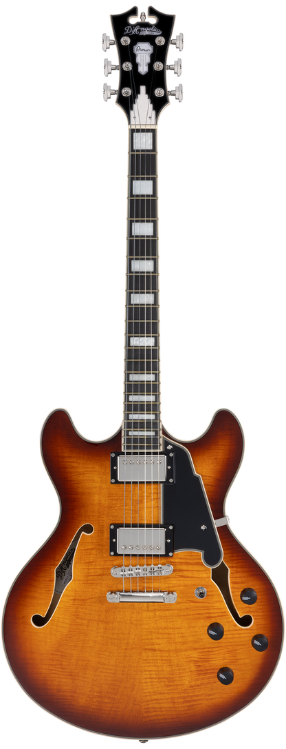 D'Angelico Premier DC - Dark Iced Tea Burst - Gig Bag