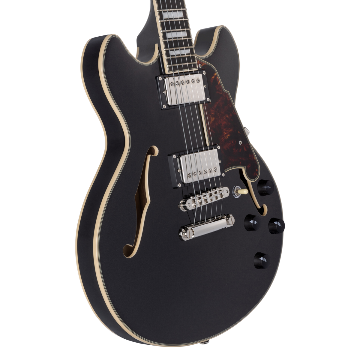 D'Angelico Premier Mini DC - Black Flake w/Gig Bag
