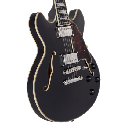 D'Angelico Premier Mini DC - Black Flake w/Gig Bag