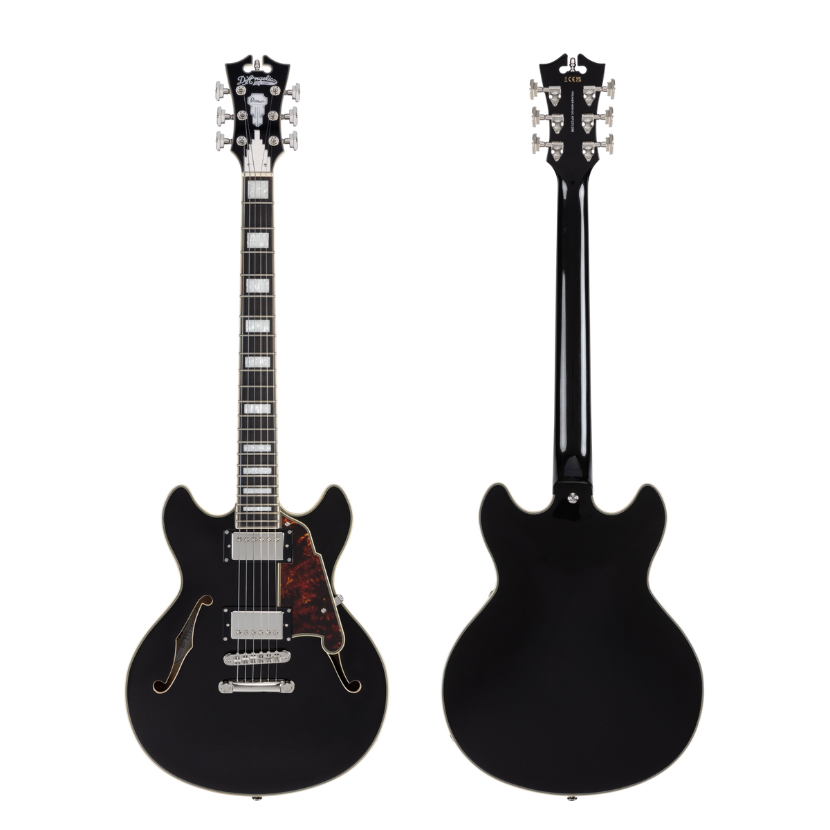 D'Angelico Premier Mini DC - Black Flake w/Gig Bag