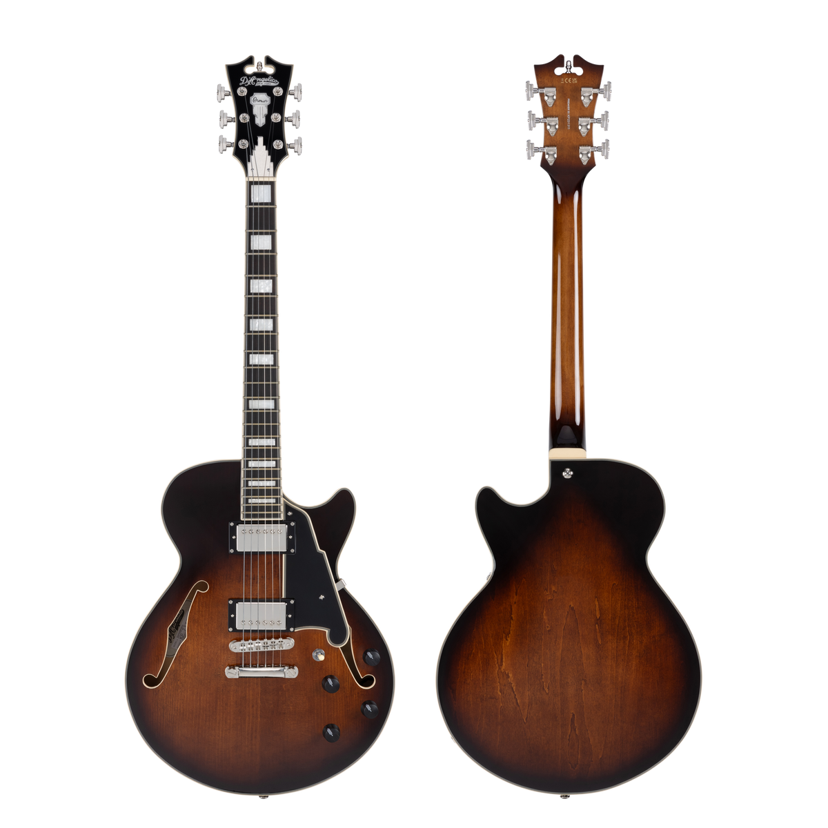D'Angelico Premier SS - Brown Burst w/Gig Bag