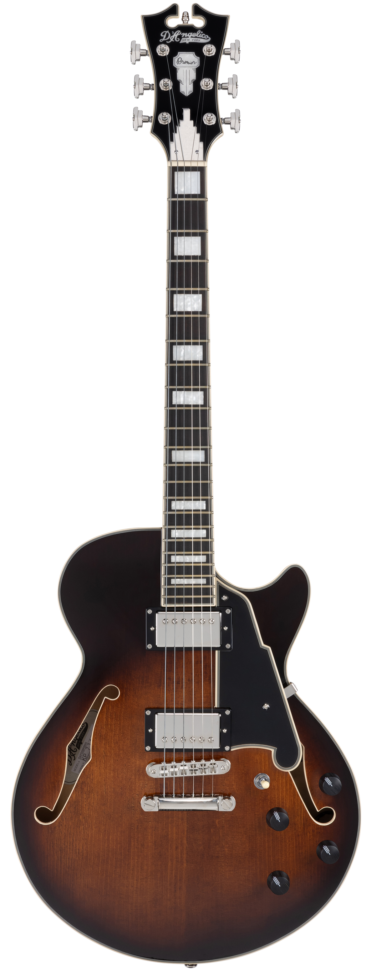 D'Angelico Premier SS - Brown Burst w/Gig Bag