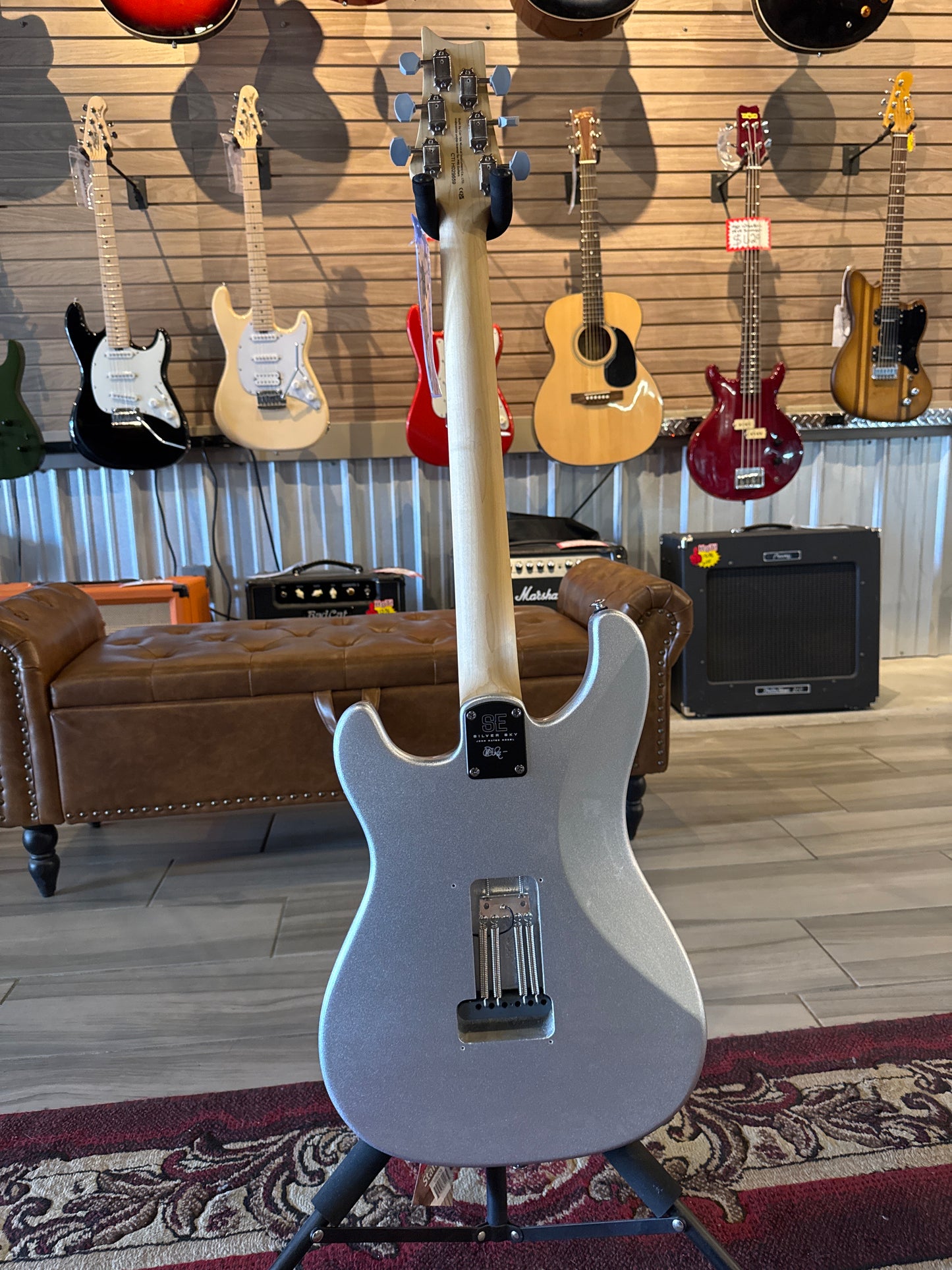 PRS SE Silver Sky Electric Guitar - Platinum Spark W/OGB (USED)