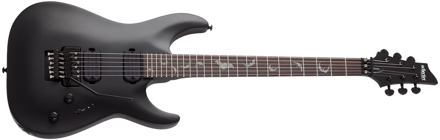 Schecter Damien-6 FR Satin Black