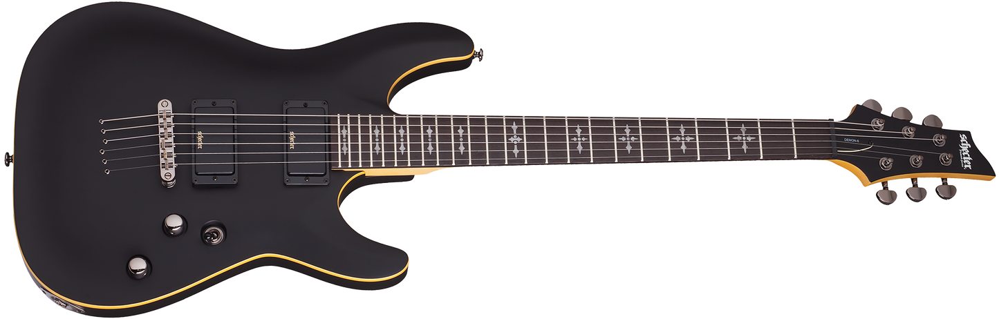 Schecter Demon-6 Aged Black Satin