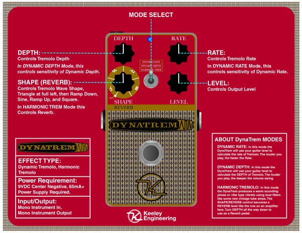 Keeley Electronics Dynatrem Dynamic Tremolo