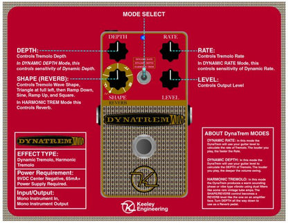 Keeley Electronics Dynatrem Dynamic Tremolo