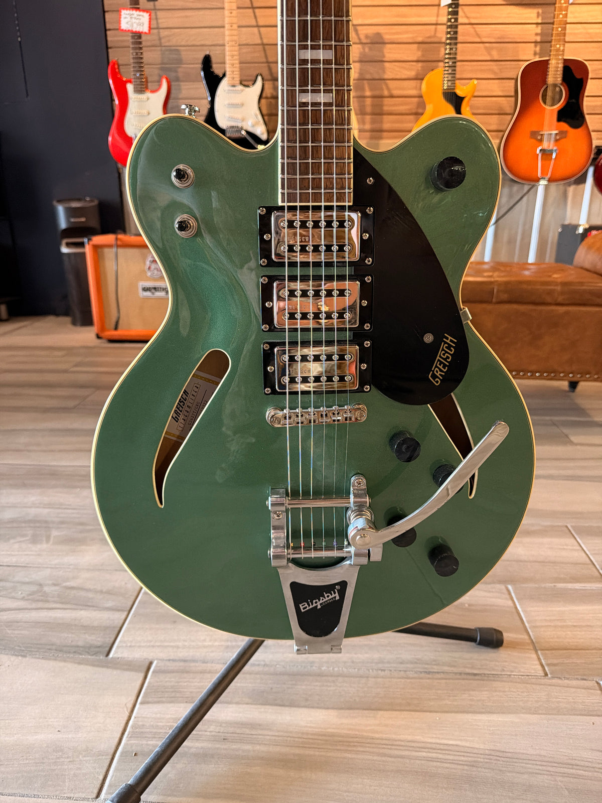 Gretsch 2022 Streamliner Center Block Hollowbody Guitar w/gig bag G2627T/GRG (USED)