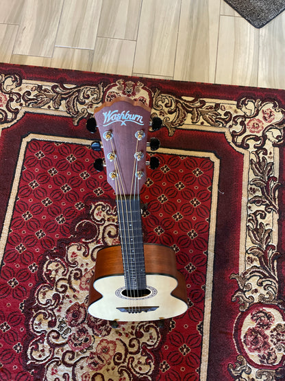 Washburn AGM5KA Apprentice Series G-Mini Acoustic Guitar - Natural