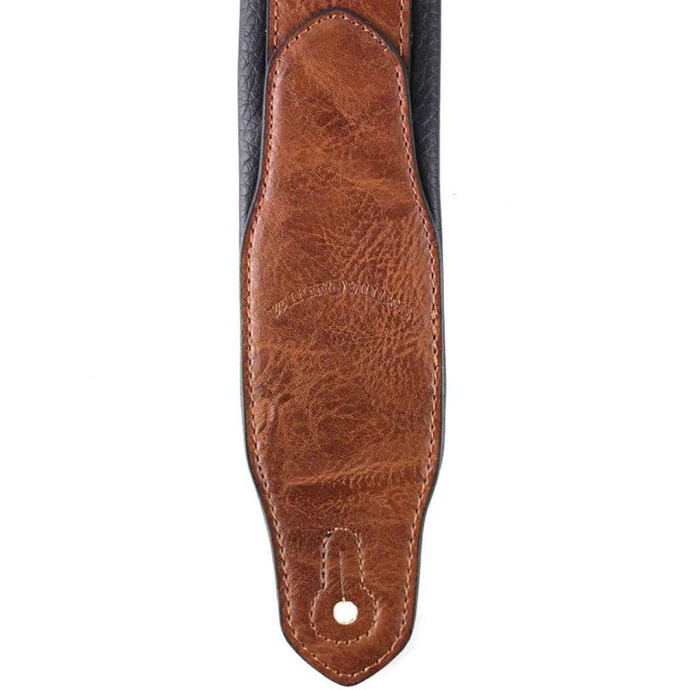 Walker & Williams - G-102 Dark London Tan Leather Strap with Padded Glove Leather Back