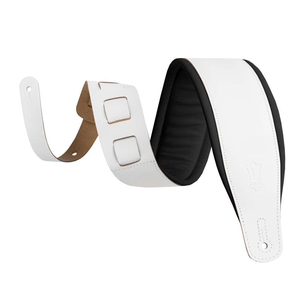 Levy's Amped Leather Series M26PD-BLK_WHT Black/White