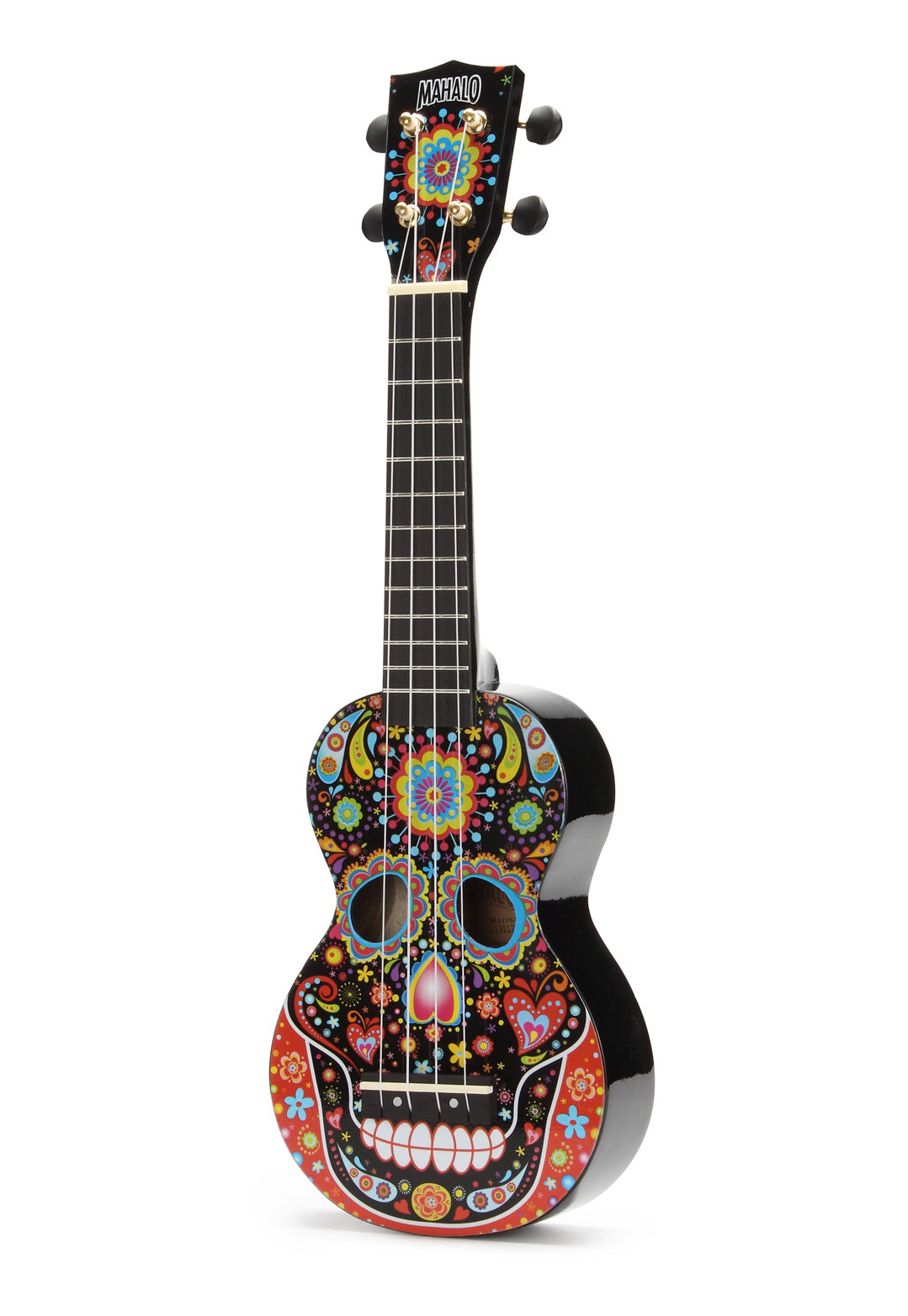 Mahalo MA1-SKBK Art Soprano Ukulele. Day of the Dead Graphic