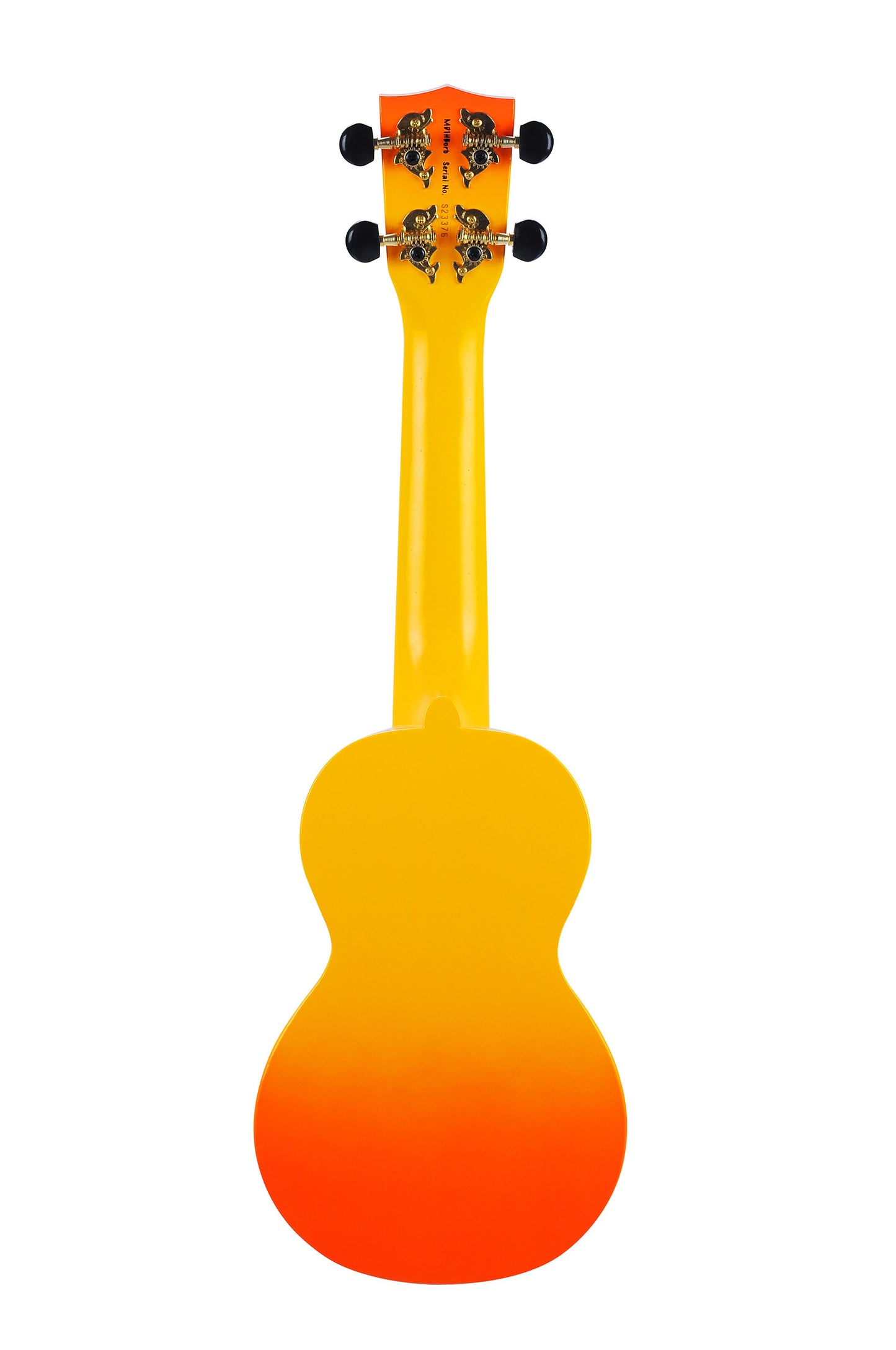 Mahalo MD1-HBORB Hibiscus Soprano Ukulele. Orange Burst