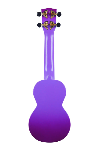 Mahalo MD1-HBPPB Hibiscus Soprano Ukulele. Purple Burst