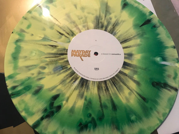 Mayday Parade – A Lesson In Romantics (Green Yellow A/B Side With Black Splatter) - (USED)