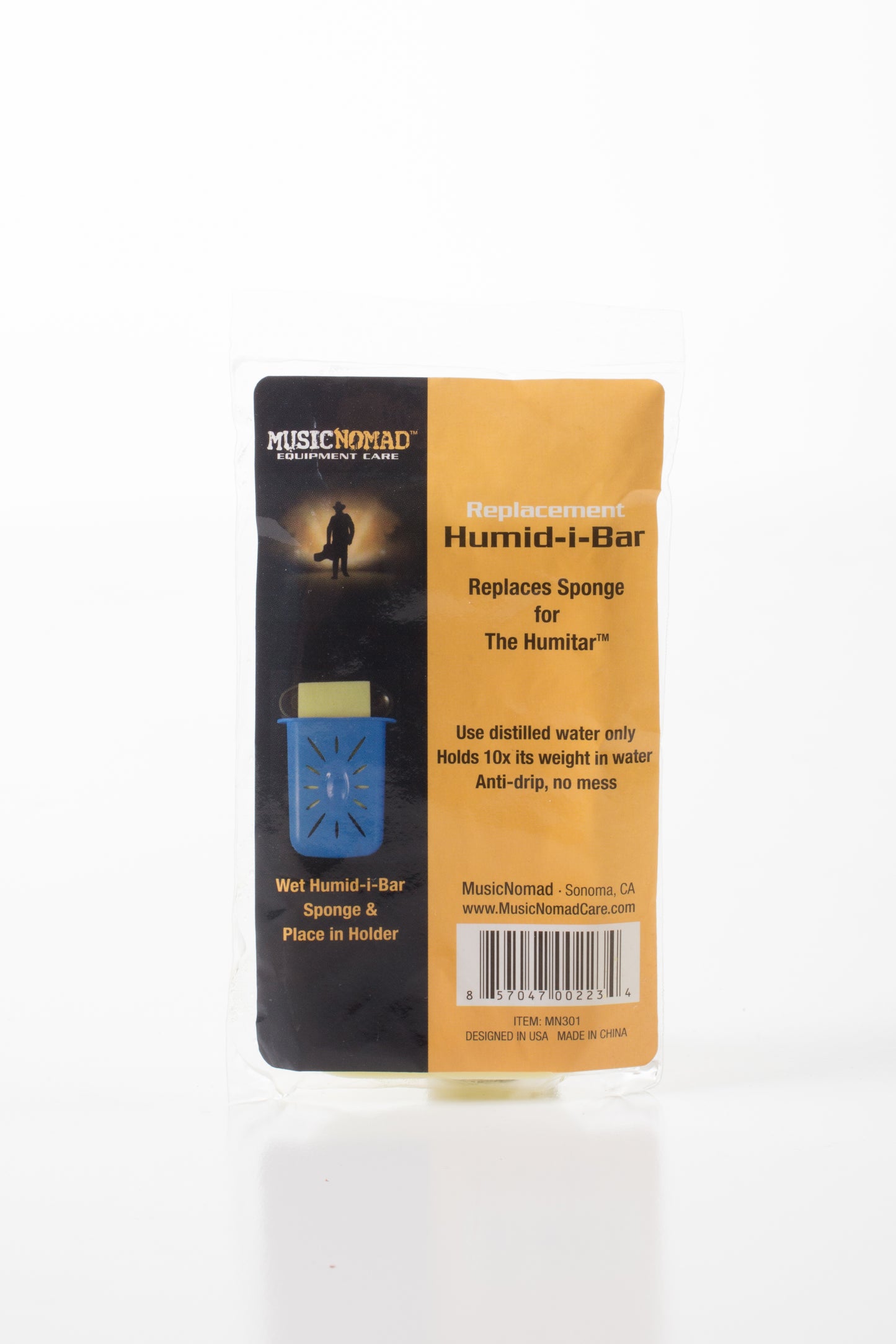 MusicNomad Replacement Humid-I-Bar Sponge for Humitar Humidifier (MN301)