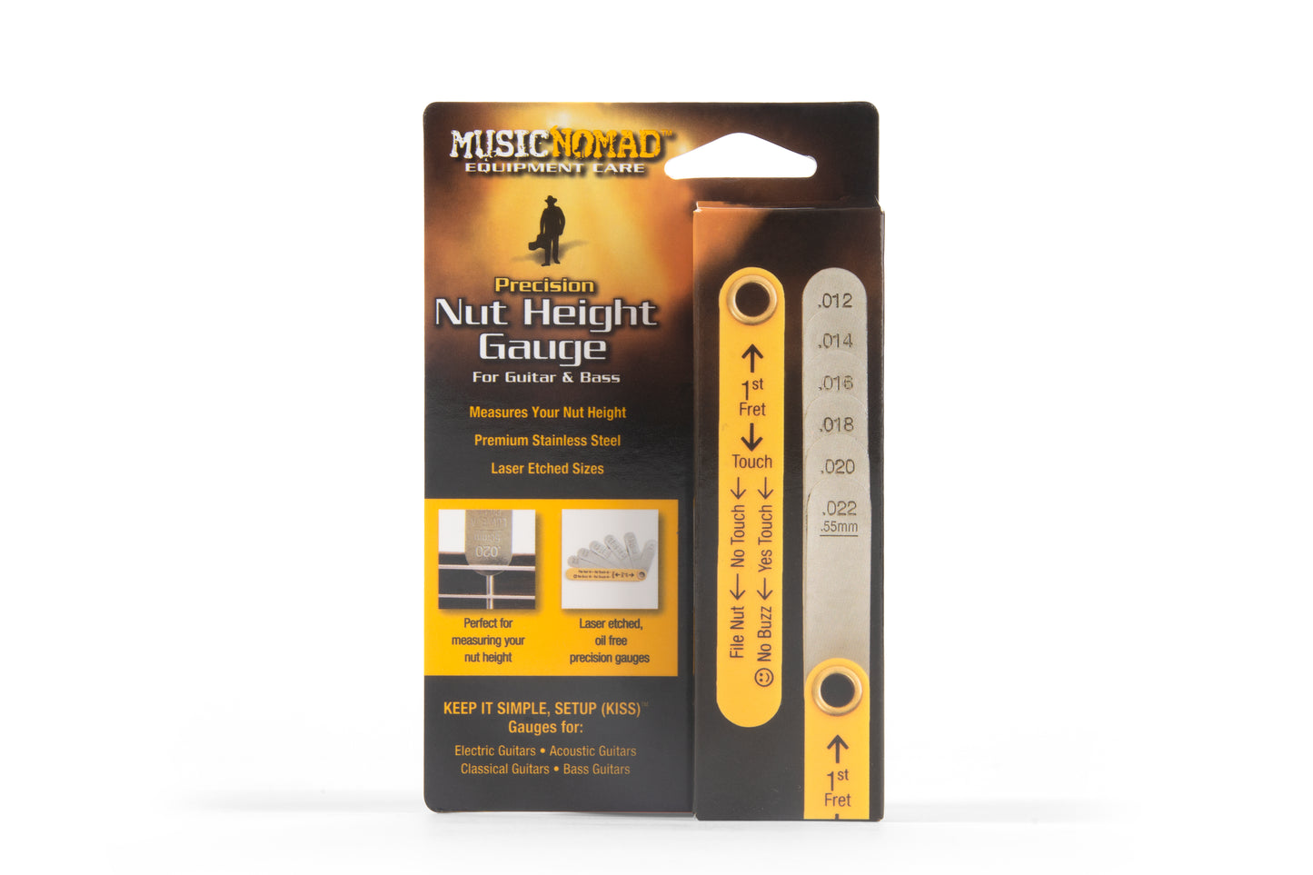 MusicNomad Precision Nut Height Slotting Gauge Tool (MN601)